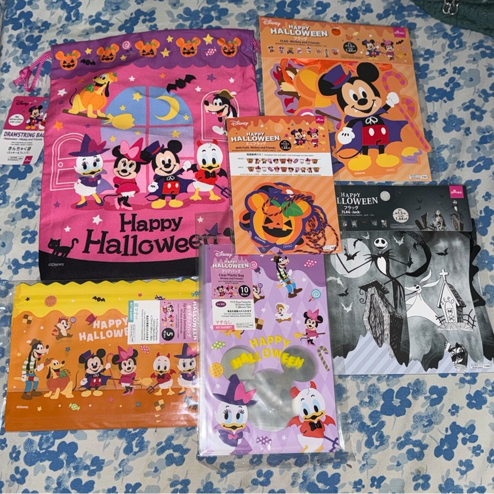 Disney Halloween Celebration Set with Pink and Orange